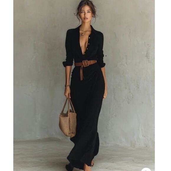 Heritage Studded Leather Belt in Tan by Linea Pelle | Vintage Y2K Fall Staple - Picture 13 of 13